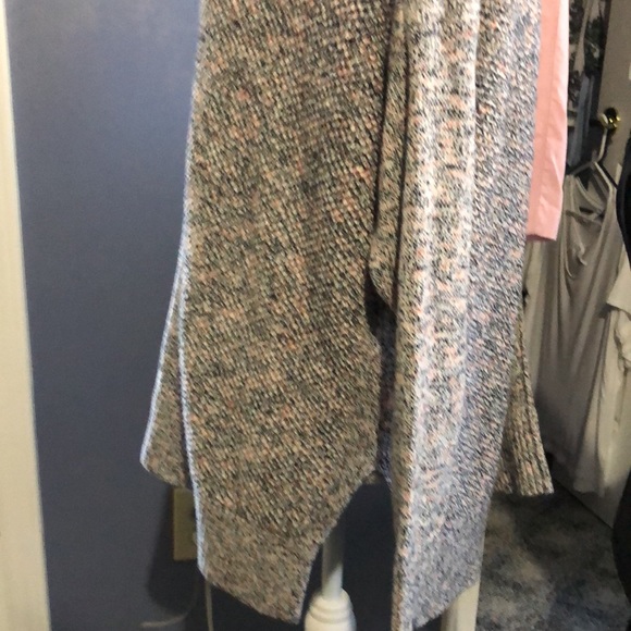 NWOT Loft boat neck, drop shoulder red/black/white oversized sweater - Picture 2 of 8